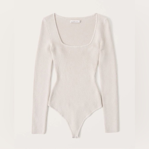 Abercrombie Squareneck Sweater Bodysuit - Picture 2 of 7